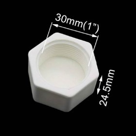  سدة بي في سي 1  انش مع سن ابيض 