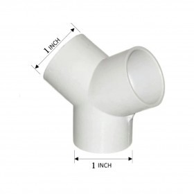  موزع حرف يو - بي في سي 1 انش 