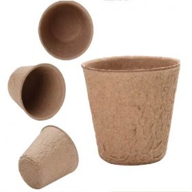  أصيص ورق صغير 8 سم 24 حبة قابل للتحلل 