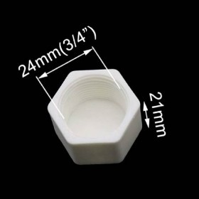  سدة بي في سي 3/4  انش مع سن ابيض 
